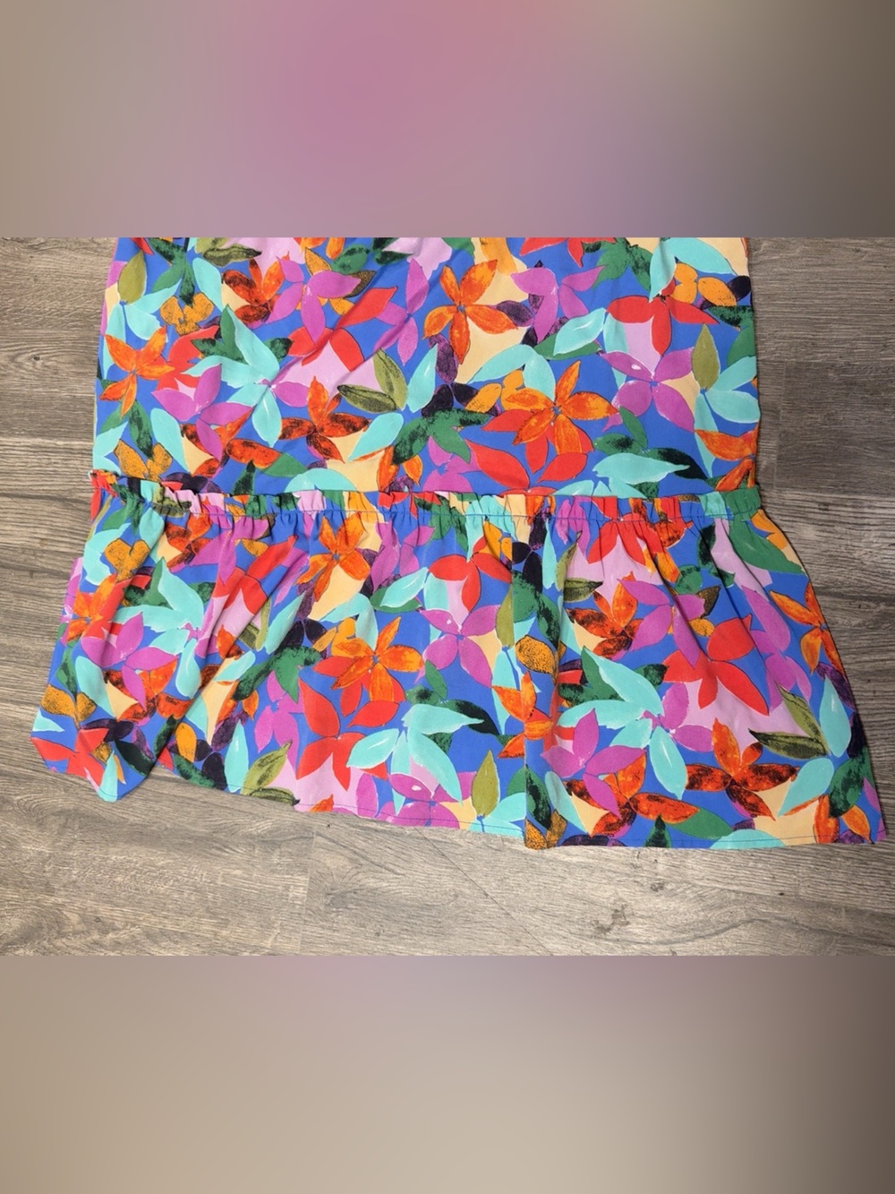ee:some Tropical Floral Tie Shoulder Maxi Dress Size L - Picture 4 of 9